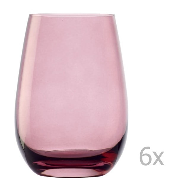 Set 6 pahare Stölzle Lausitz Elements, 465 ml, roz