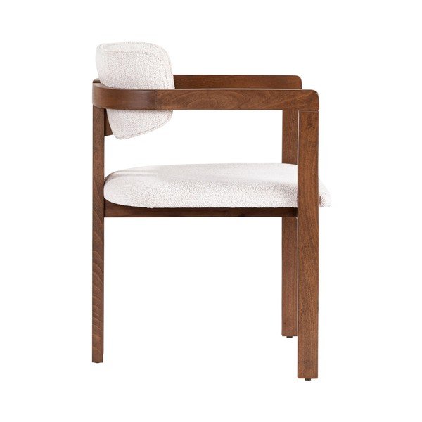 Scaun de living alb cu cotiere Toscana – Kalune Design-image-3