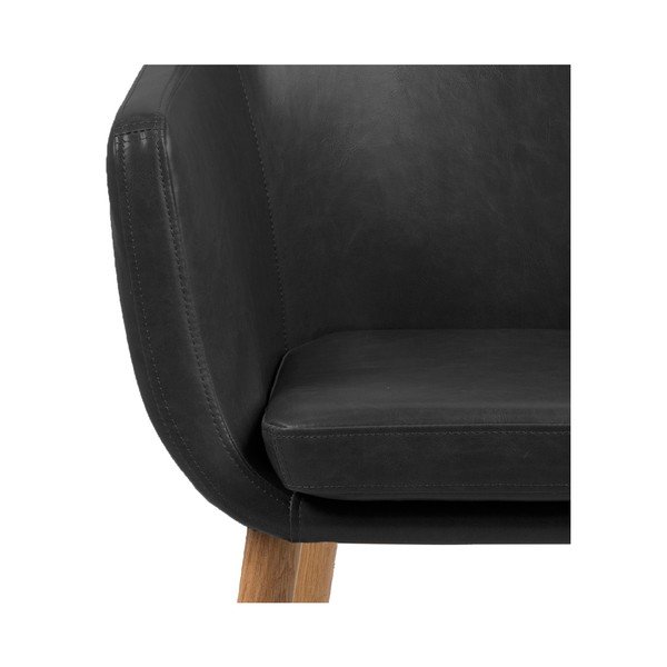 Fotoliu Actona Nora, negru-image-1