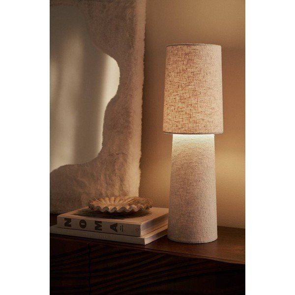 Veioză albă din material bouclé (înălțime 58 cm) Philo – Ellos Home-image-1