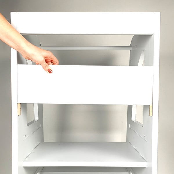 Bară albă pentru partea din față a turnului de învățare Montessori - Rocket Baby-image-2