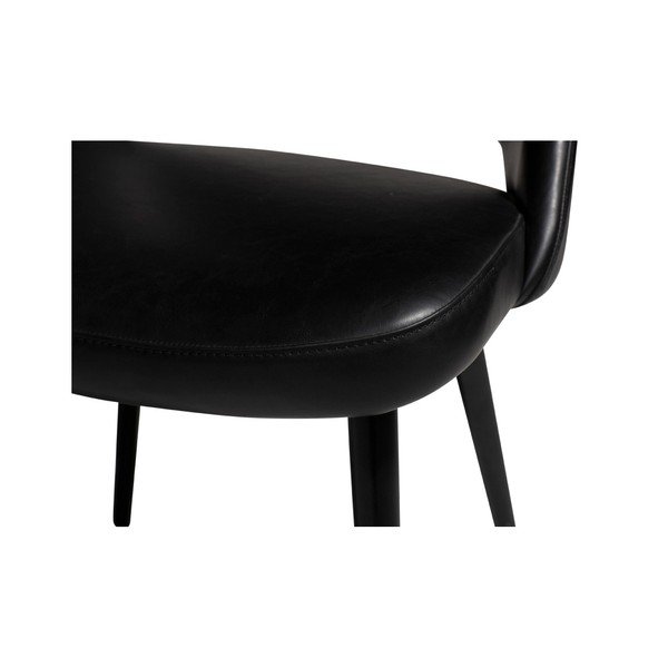 Scaun din piele ecologică DAN–FORM Denmark Grace, negru-image-2