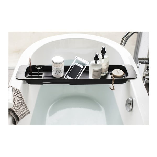 Raft reglabil pentru cadă YAMAZAKI Tower, negru-image-1