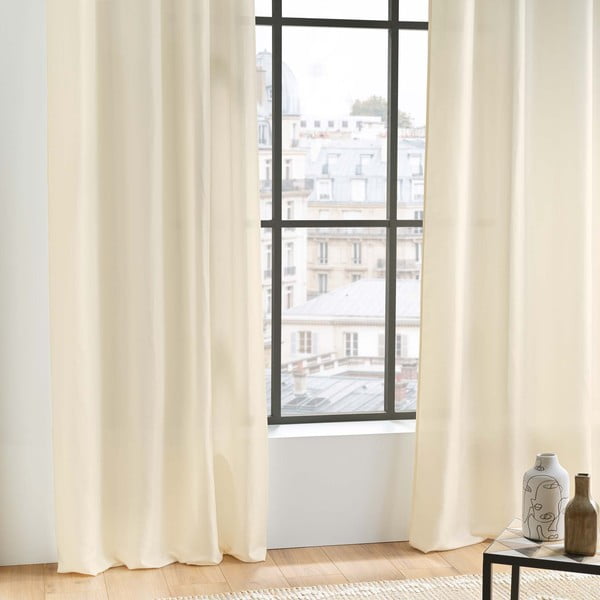 Draperie bej din microfibră 140x280 cm Absolu – douceur d'intérieur-image-2