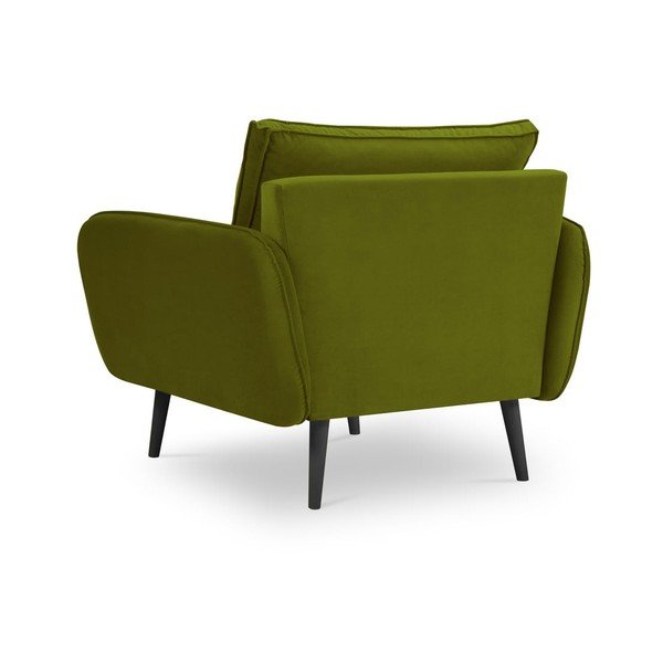 Fotoliu din catifea Kooko Home Lento, verde-image-2
