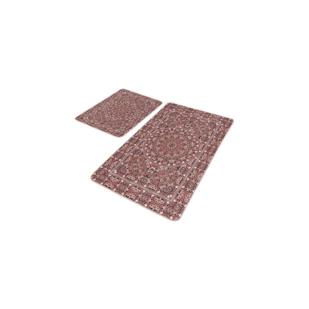 Covorașe de baie maro 2 buc. din catifea 60x100 cm – Mila Home