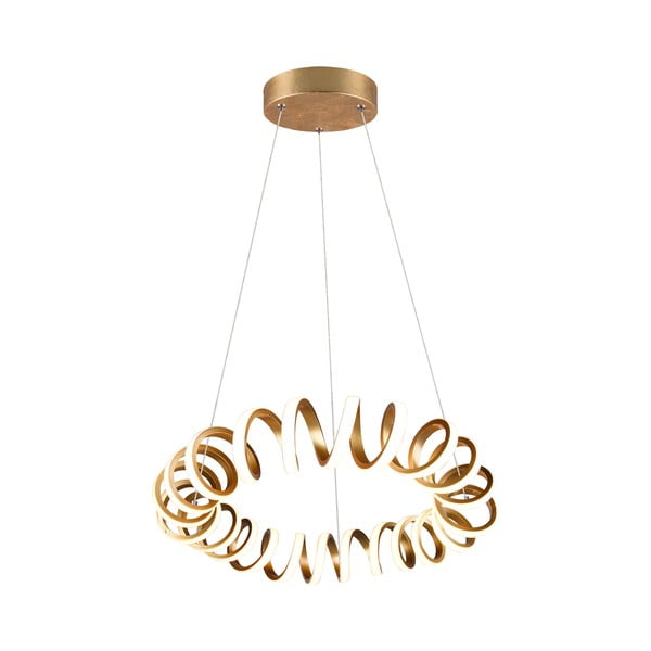 Lustră aurie LED ø 55 cm Curl – Trio-image-2