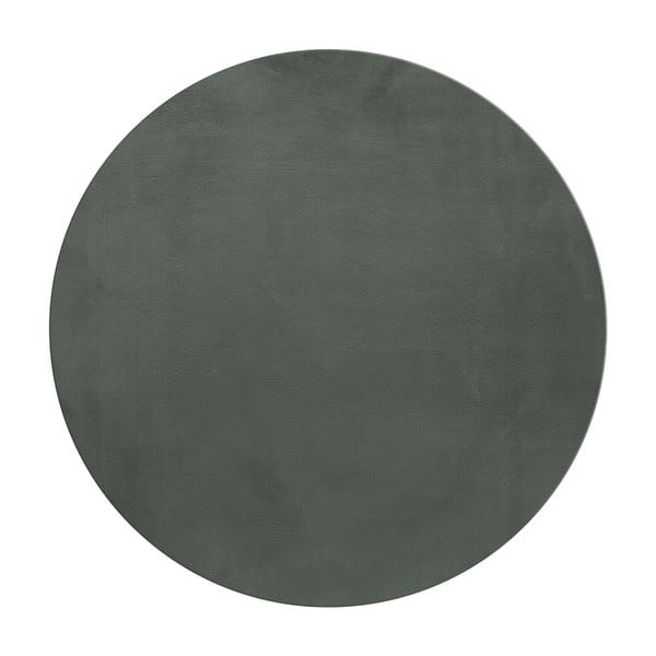 Covor verde lavabil rotund ø 160 cm Pouffy – Ayyildiz Carpets