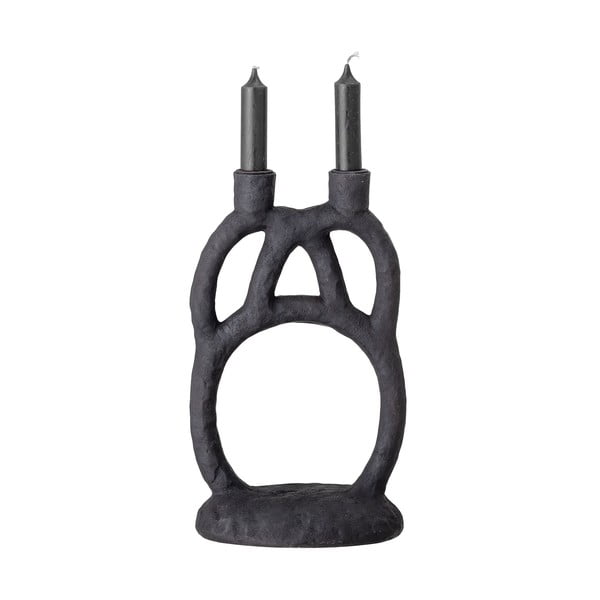 Sfeșnic Bloomingville Ramina, înălțime 29 cm, negru-image-2