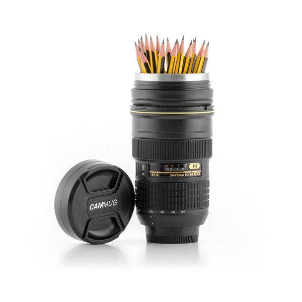 Pahar termos de voiaj InnovaGoods CamCup, 400 ml, negru-image-2