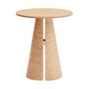 Masă de dining în culoare naturală rotundă cu aspect de lemn de stejar ø 65 cm Cep – Teulat