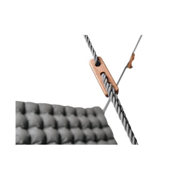 Leagăn de masaj 2 locuri pentru exterior Linda Vrňáková Vikos, gri închis-image-2