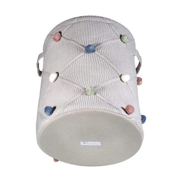 Coș de jucării pentru copii maro deschis din material textil ø 30x35 cm Taupe – Kindsgut-image-2