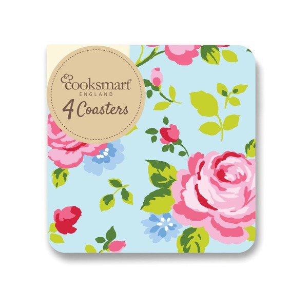 Set 4 suporturi pentru pahare Cooksmart England Florals-image-1