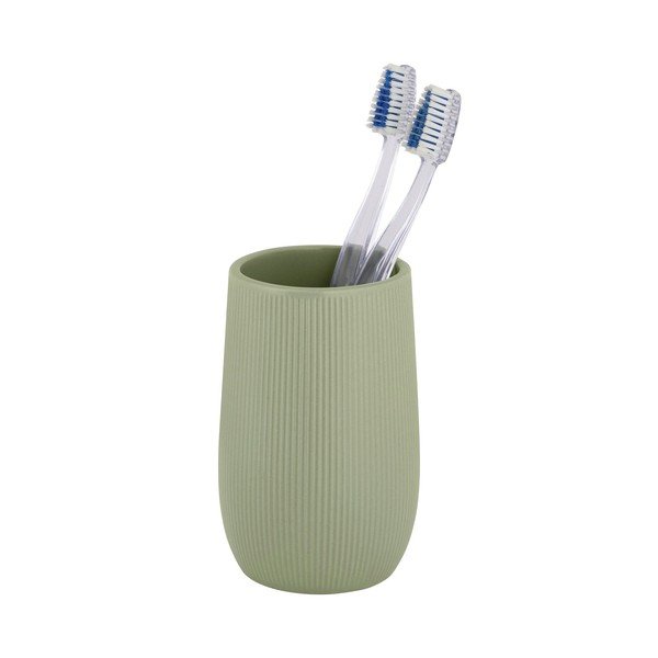 Suport pentru periuța de dinți verde din ceramică Fablo – Wenko