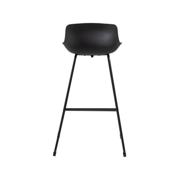 Scaun de bar negru (înălțime șezut 76 cm) Tina – Actona-image-3