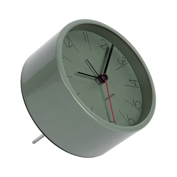 Ceas alarmă Karlsson Numbers, ø 11 cm, verde