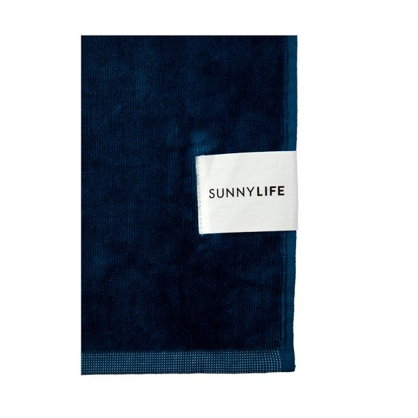 Prosop pentru plajă Sunnylife Nouveau Bleu, albastru indigo-image-2