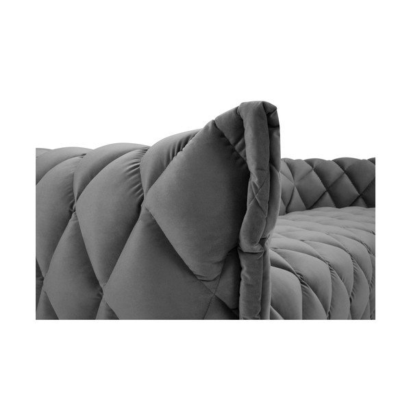 Canapea gri deschis cu tapițerie din catifea 228 cm Flandrin – Interieurs 86-image-1