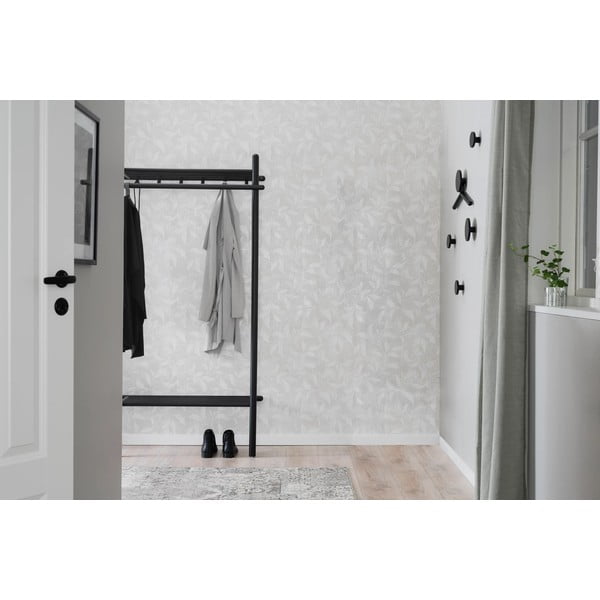 Cârlig negru de montat pe perete din lemn de stejar Milford – Rowico-image-3