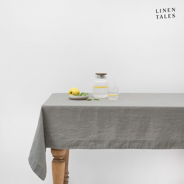 Față de masă din in 140x300 cm Khaki – Linen Tales