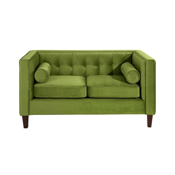Canapea Max Winzer Jeronimo, verde măsliniu, 154 cm