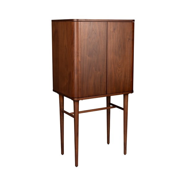 Dulap maro cu aspect de lemn de nuc cu ușă glisantă 62x125x45 cm Morrison – Dutchbone-image-2