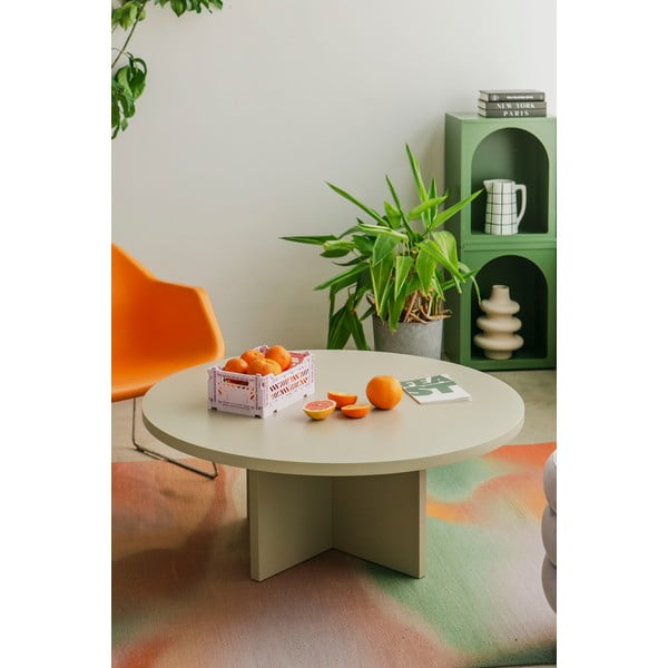 Măsuță de cafea albă rotundă ø 100 cm Pausa – Really Nice Things-image-2