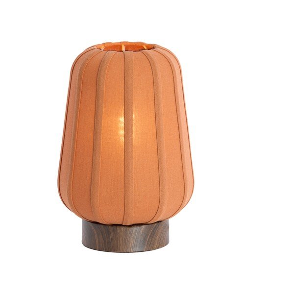 Veioză teracotă din metal cu abajur textil (înălțime 29 cm) Bibia – Light & Living-image-2