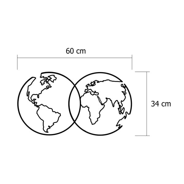 Decorațiune din metal pentru perete Travel-image-2