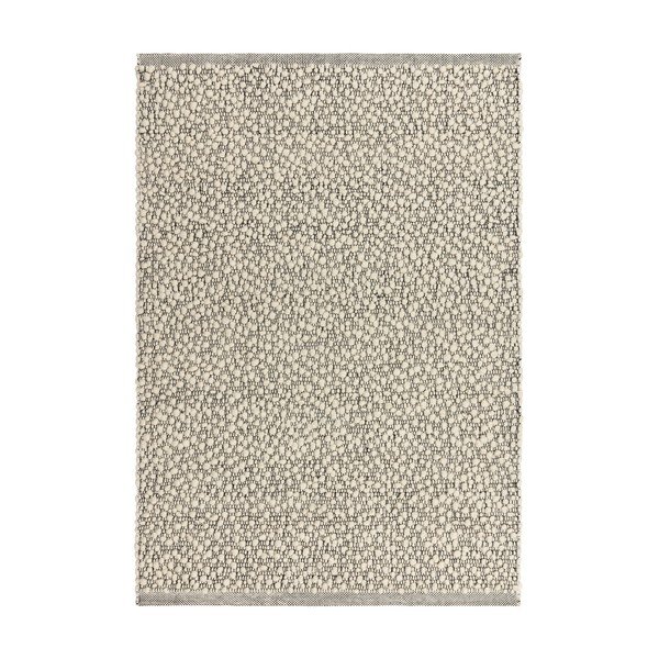 Covor gri țesut manual din amestesc de lână 120x170 cm Claude – MADE