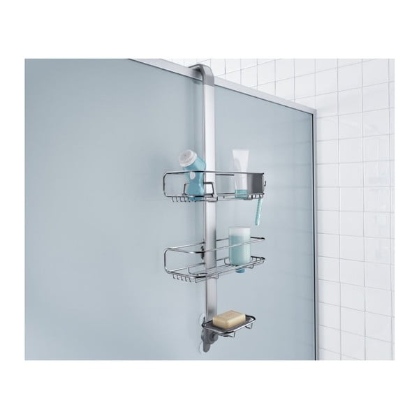 Raft de baie telescopic din metal gri - simplehuman-image-3