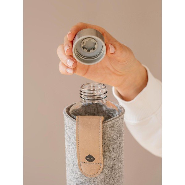 Sticlă din sticlă borosilicată cu husă din pâslă Equa Mismatch Sand Sky, 750 ml-image-1