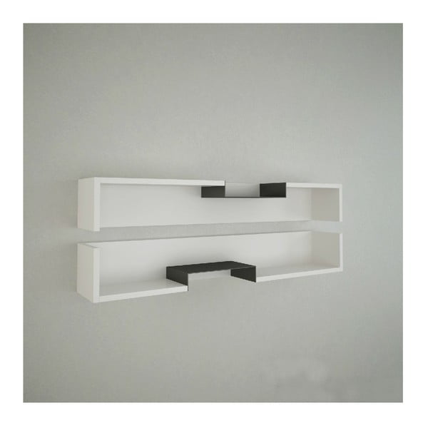 Raft de perete Dario Multi White, lățime 108 cm, alb