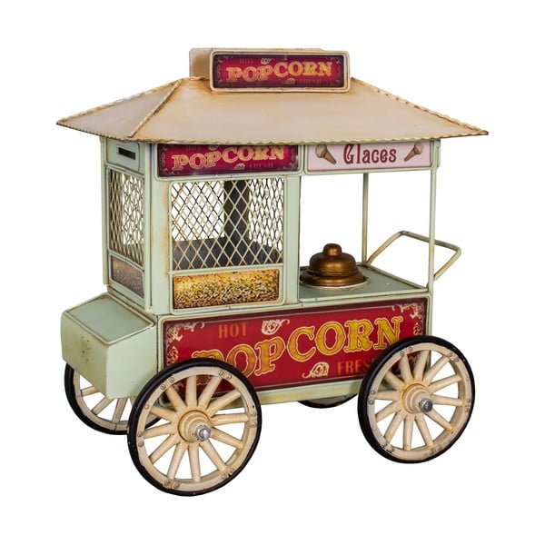 Decorațiune mică din metal Popcorn Cart – Antic Line