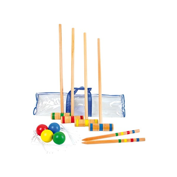 Set cricket din lemn pentru copii Legler Croquet
