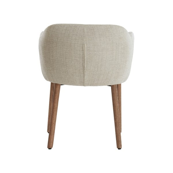 Set de scaune de sufragerie bej cu cotiere 2 buc. tapițat Blaine – Light & Living-image-4