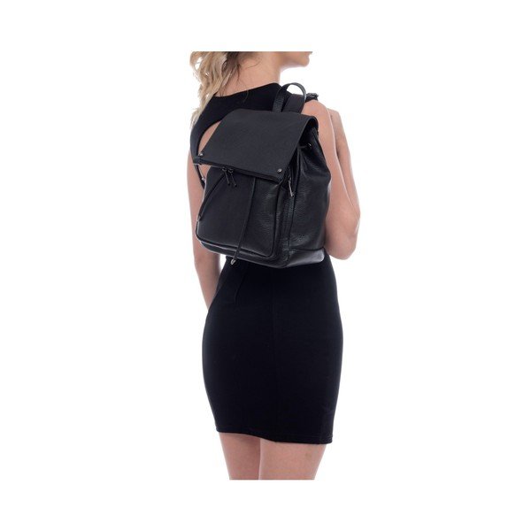 Rucsac din piele pentru femei Roberta M Mussie, negru-image-2