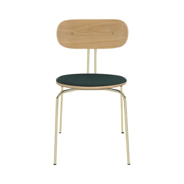 Scaun de dining verde închis/auriu Curious – UMAGE-image-2