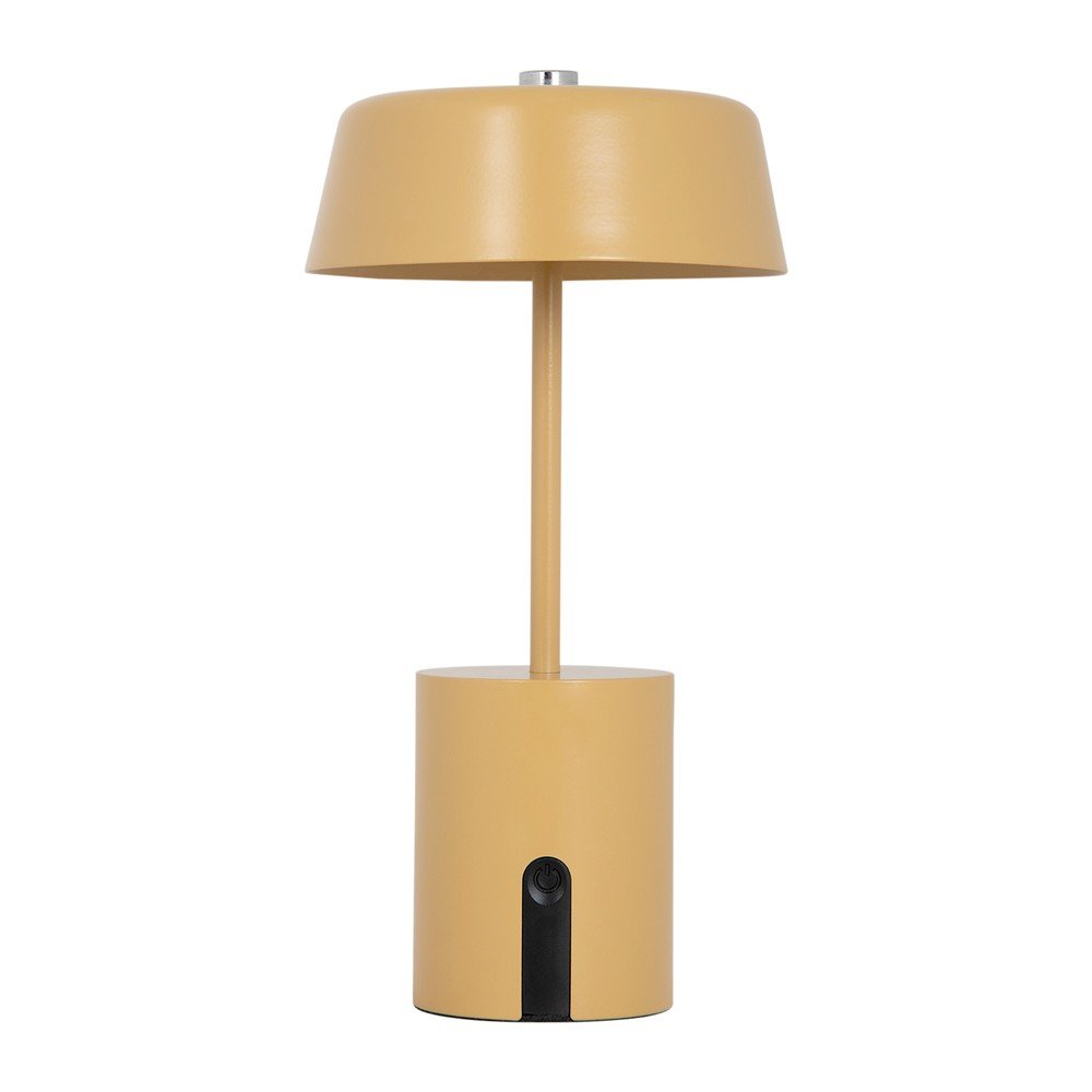 Veioză galben ocru LED din metal (înălțime 22,5 cm) Elemental LED – Leitmotiv