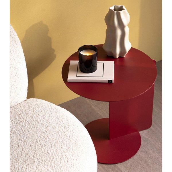 Măsuță auxiliară rotundă din oțel ø 40 cm Salsa – Spinder Design-image-1