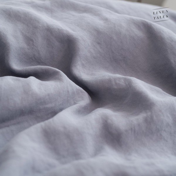 Husă de pilotă gri din fibre de cânepă pentru pat dublu/extinsă 200x220 cm – Linen Tales-image-1