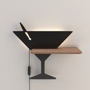 Aplică de perete neagră LED Piccolo – Candellux Lighting