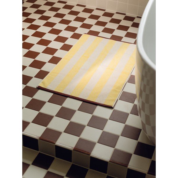 Covoraș de baie galben din material textil 50x80 cm Gobo – noo.ma-image-2