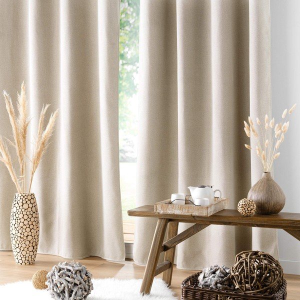 Draperie bej 140x260 cm Jupiter – douceur d'intérieur-image-2