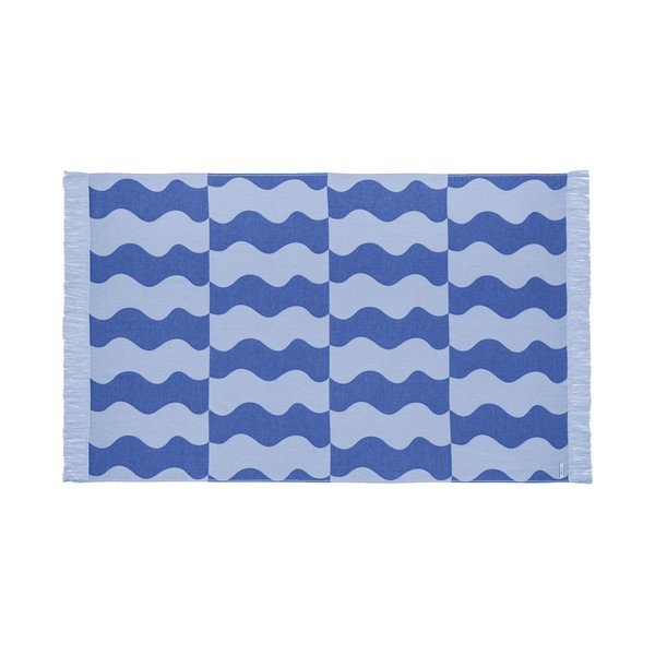 Prosop de plajă albastru din bumbac 100x160 cm Nugo – noo.ma