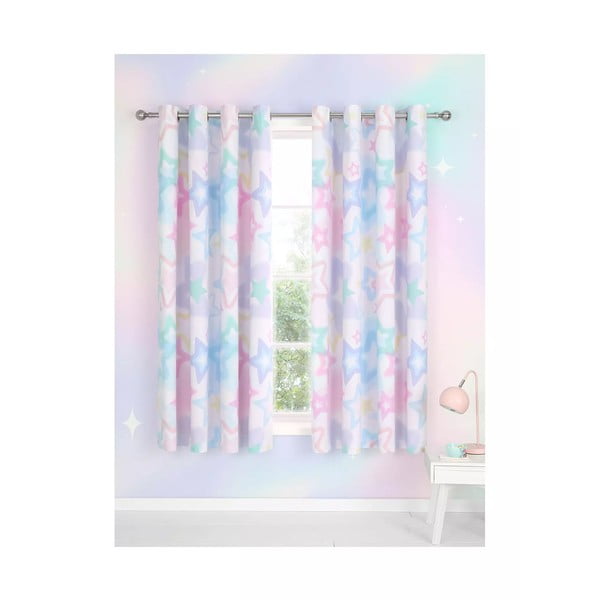 Draperie pentru copii 2 buc. 168x183 cm Ombre Stars – Catherine Lansfield-image-2