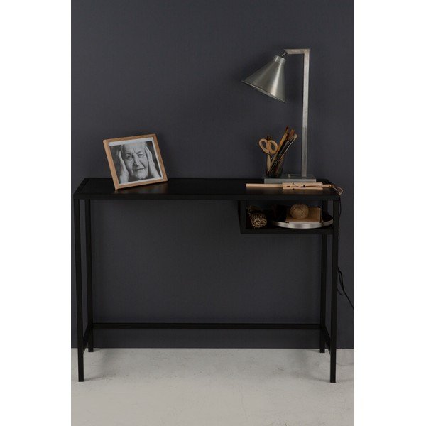 Birou metalic Canett Lite, negru-image-1