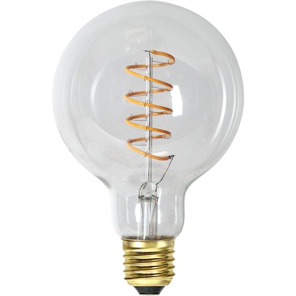 Bec LED/cu filament E27, cu lumină caldă și intensitate reglabilă 4 W Spiral Filament – Star Trading-image-2