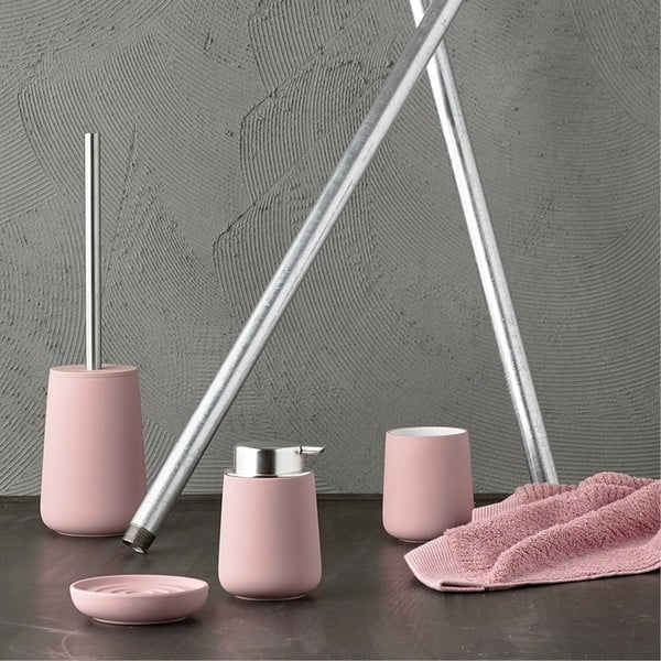 Suport din porțelan pentru periuțe de dinți Zone Nova, ⌀ 8 cm, roz-image-2